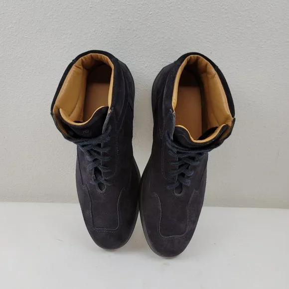 HOGAN INTERACTIVE Mens Blue  suede Shoes Sneakers driving high top Size 10 - Picture 7 of 10